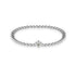 August | Peridot Kristall Geburtsstein | Silber | Kristall Herz Armband